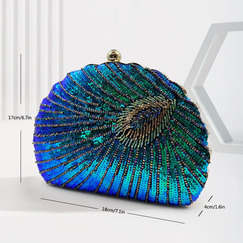 Women's Vintage Beaded One-shoulder Crossbody Chain Handbag - Che Cose Belle