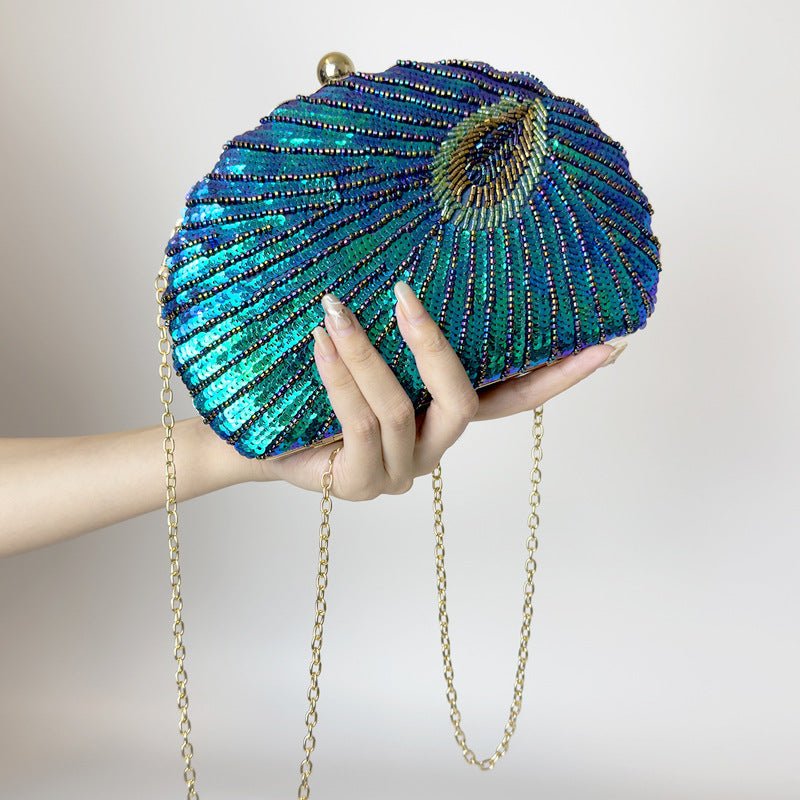 Women's Vintage Beaded One-shoulder Crossbody Chain Handbag - Che Cose Belle