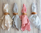 Wood Bangles Napkin Rings, set of four - Che Cose Belle
