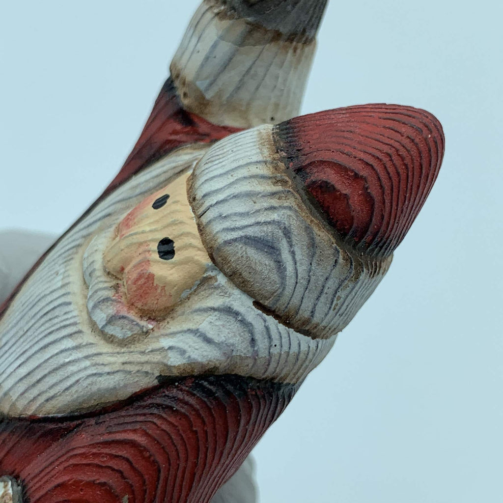 Wood Sculpture Home Decor Wood Statue Wood Figurines Room Decor Hand Carved Wild Animals (Santa Carry Box) - Che Cose Belle
