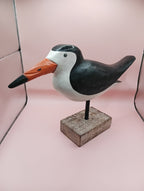 Wood Skimmer Bird Sculpture – Coastal Decor Accent - Che Cose Belle