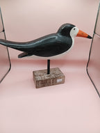 Wood Skimmer Bird Sculpture – Coastal Decor Accent - Che Cose Belle