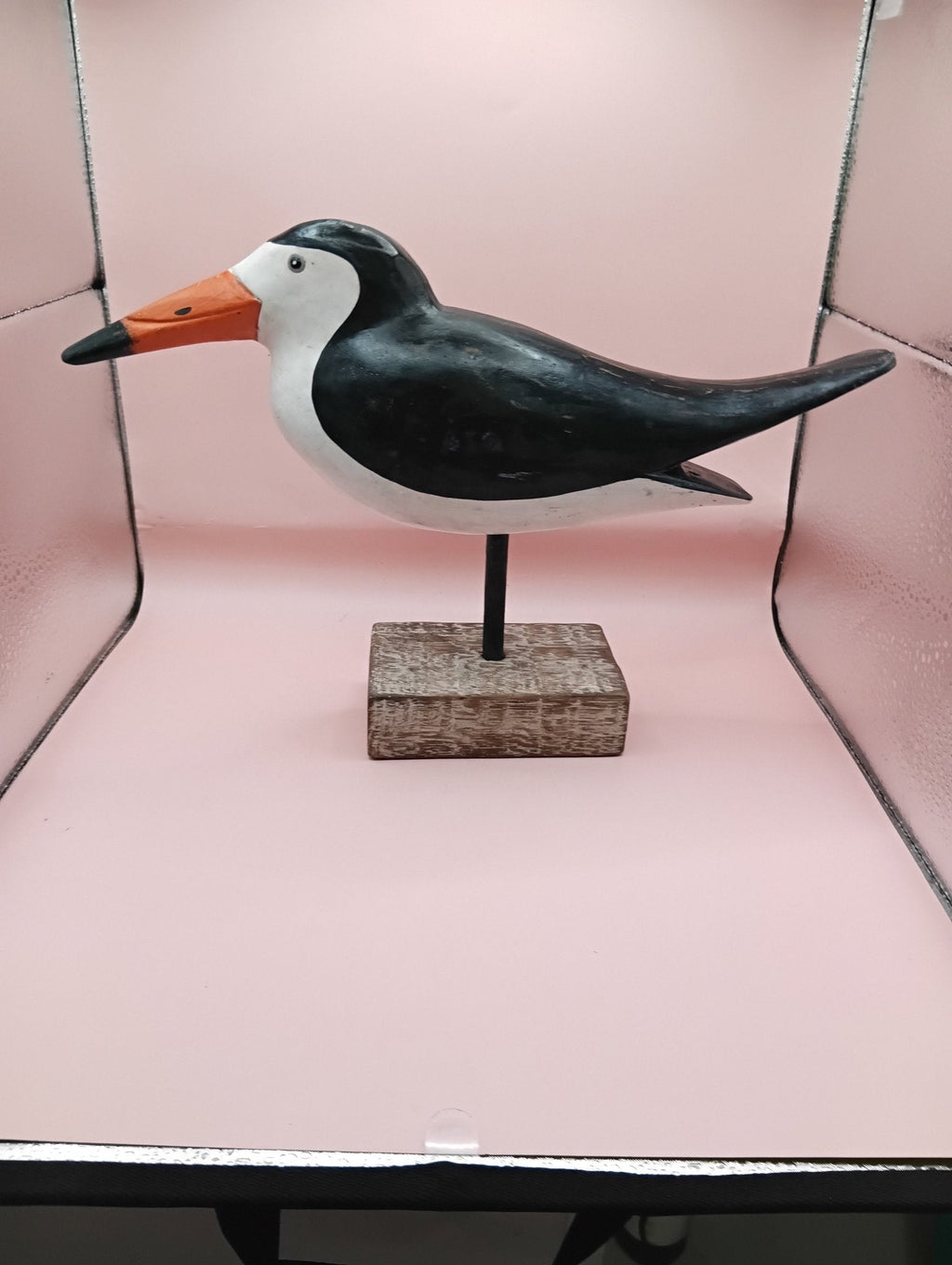 Wood Skimmer Bird Sculpture – Coastal Decor Accent - Che Cose Belle