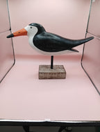Wood Skimmer Bird Sculpture – Coastal Decor Accent - Che Cose Belle