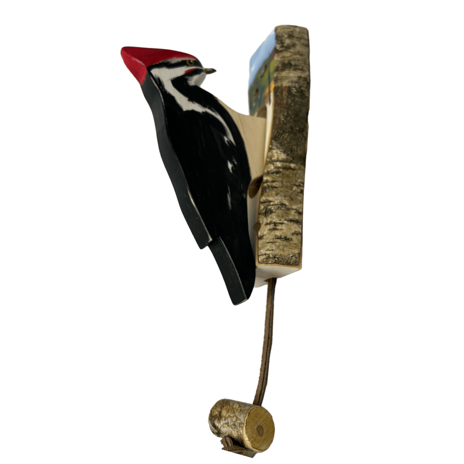 Wooden Bird Door Knockers - Piliated Woodpecker - Che Cose Belle