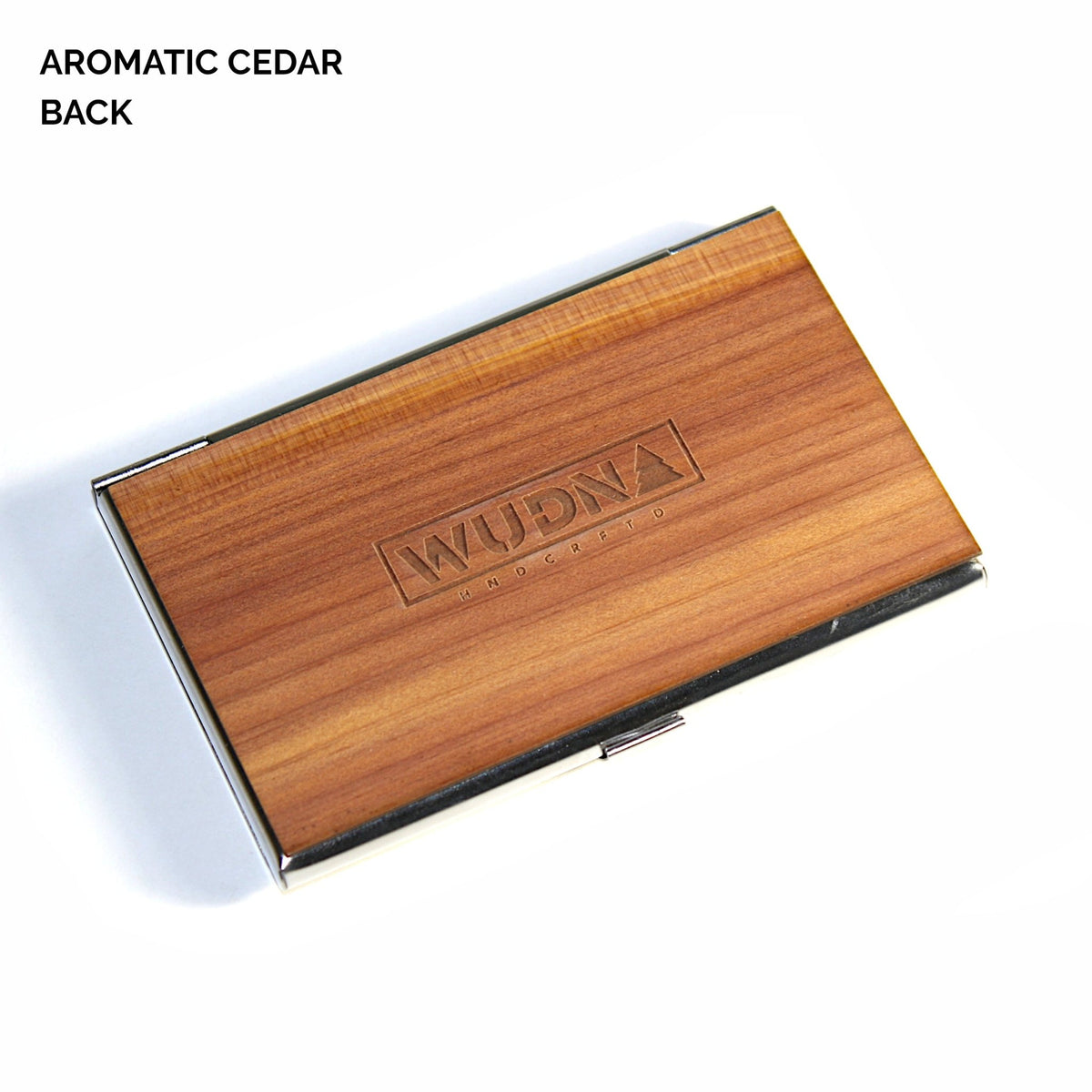 Wooden Business Card Holder Japanese Naval Ensign Flag in Aromatic Cedar - Che Cose Belle