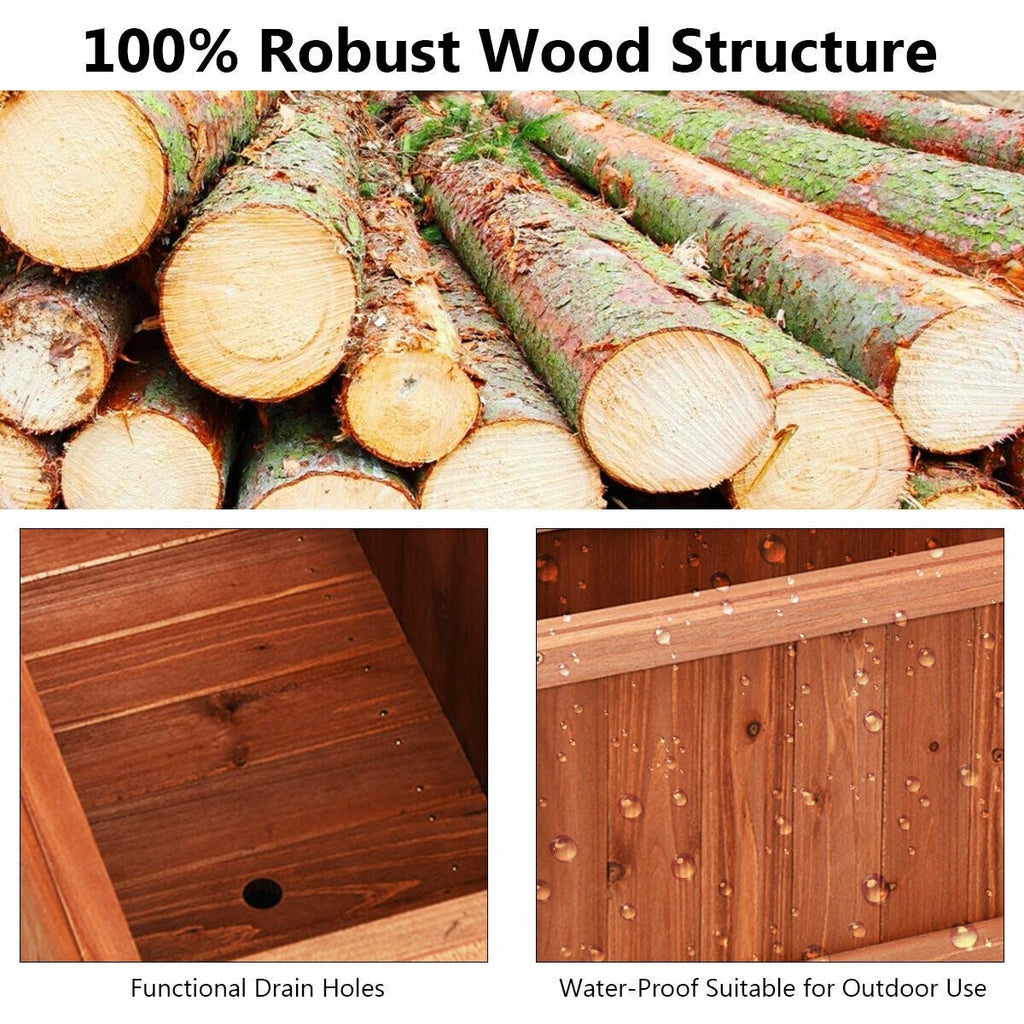 Wooden Decorative Planter Box for Garden Yard and Window - Che Cose Belle