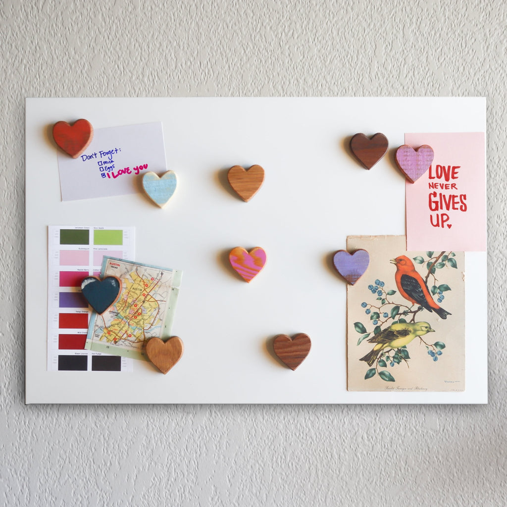 Wooden Heart Magnets - Che Cose Belle