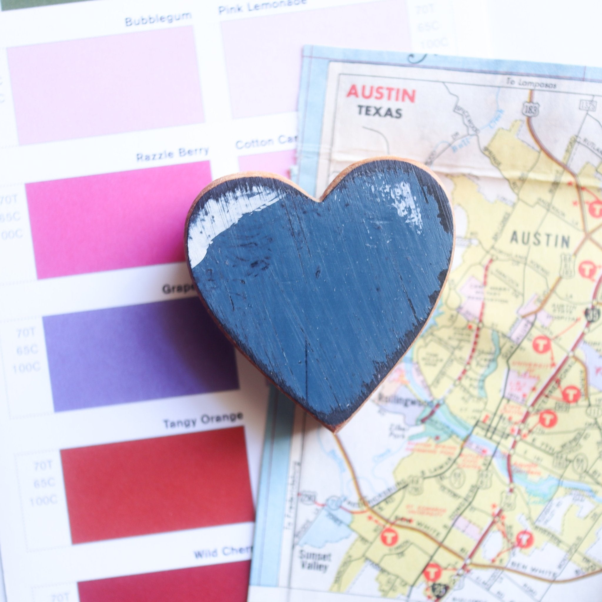 Wooden Heart Magnets - Che Cose Belle