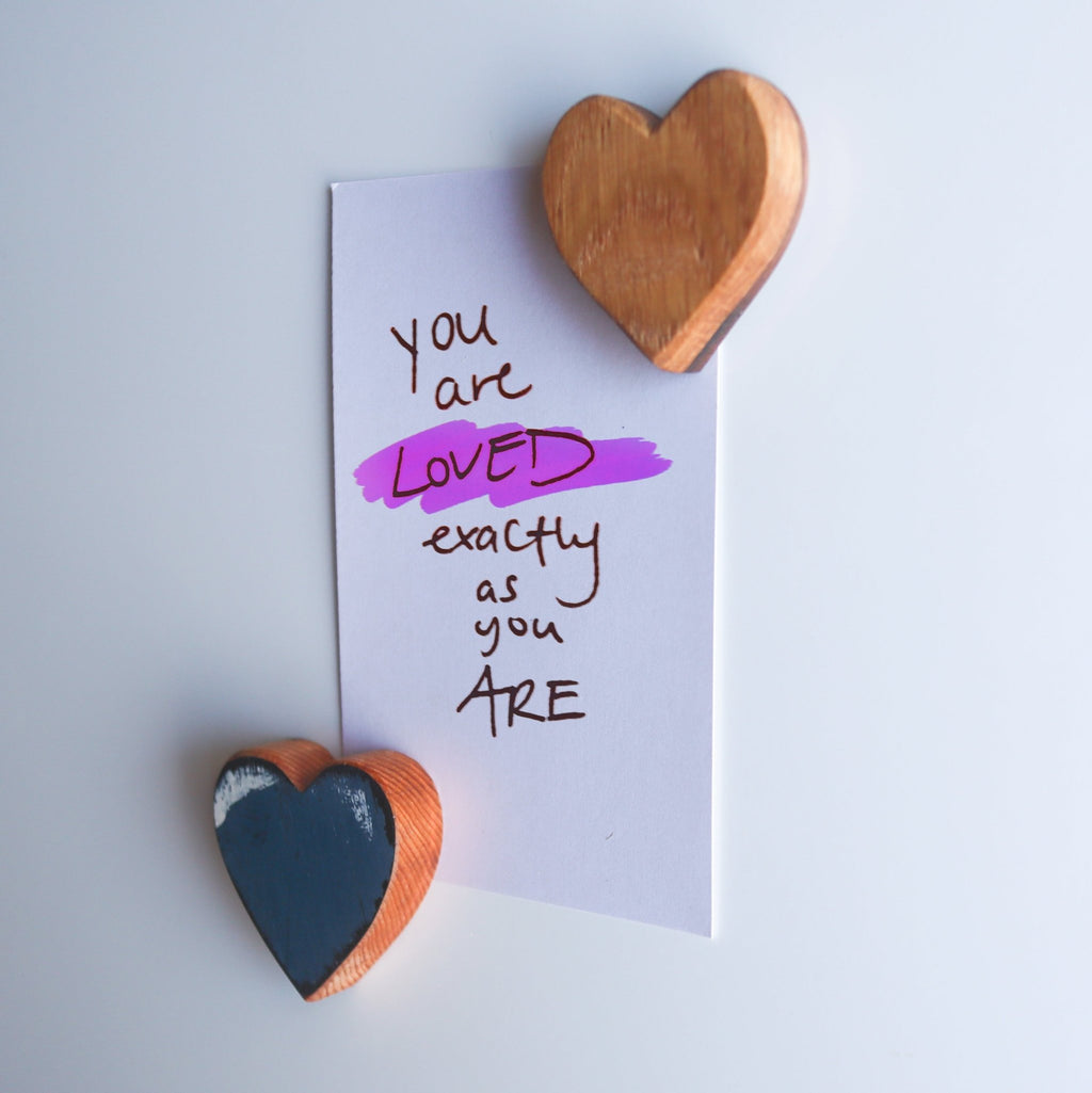 Wooden Heart Magnets - Che Cose Belle