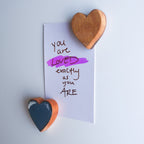 Wooden Heart Magnets - Che Cose Belle