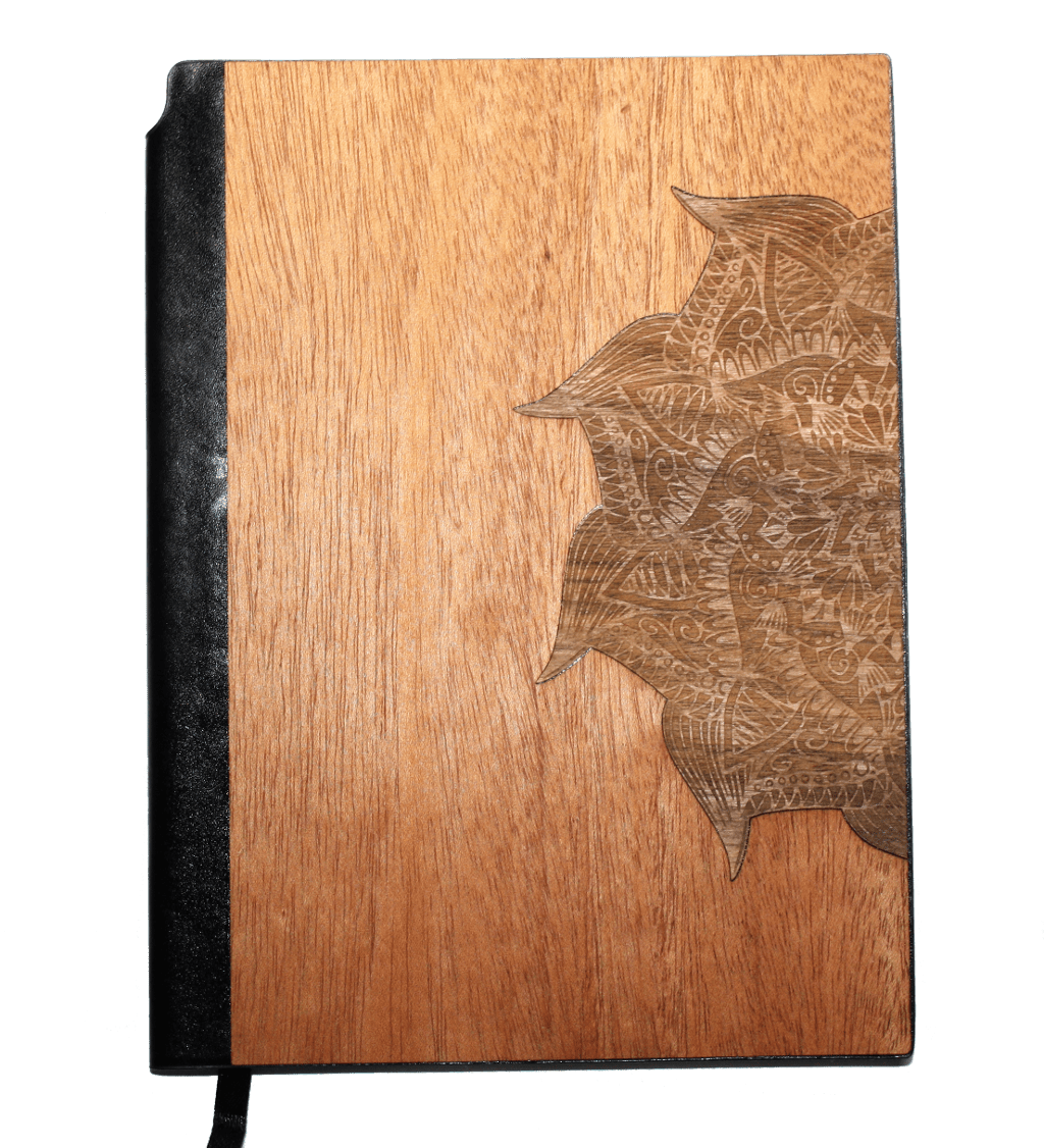 Wooden Journal / Planner | Yoga Mandala Inlay - Che Cose Belle