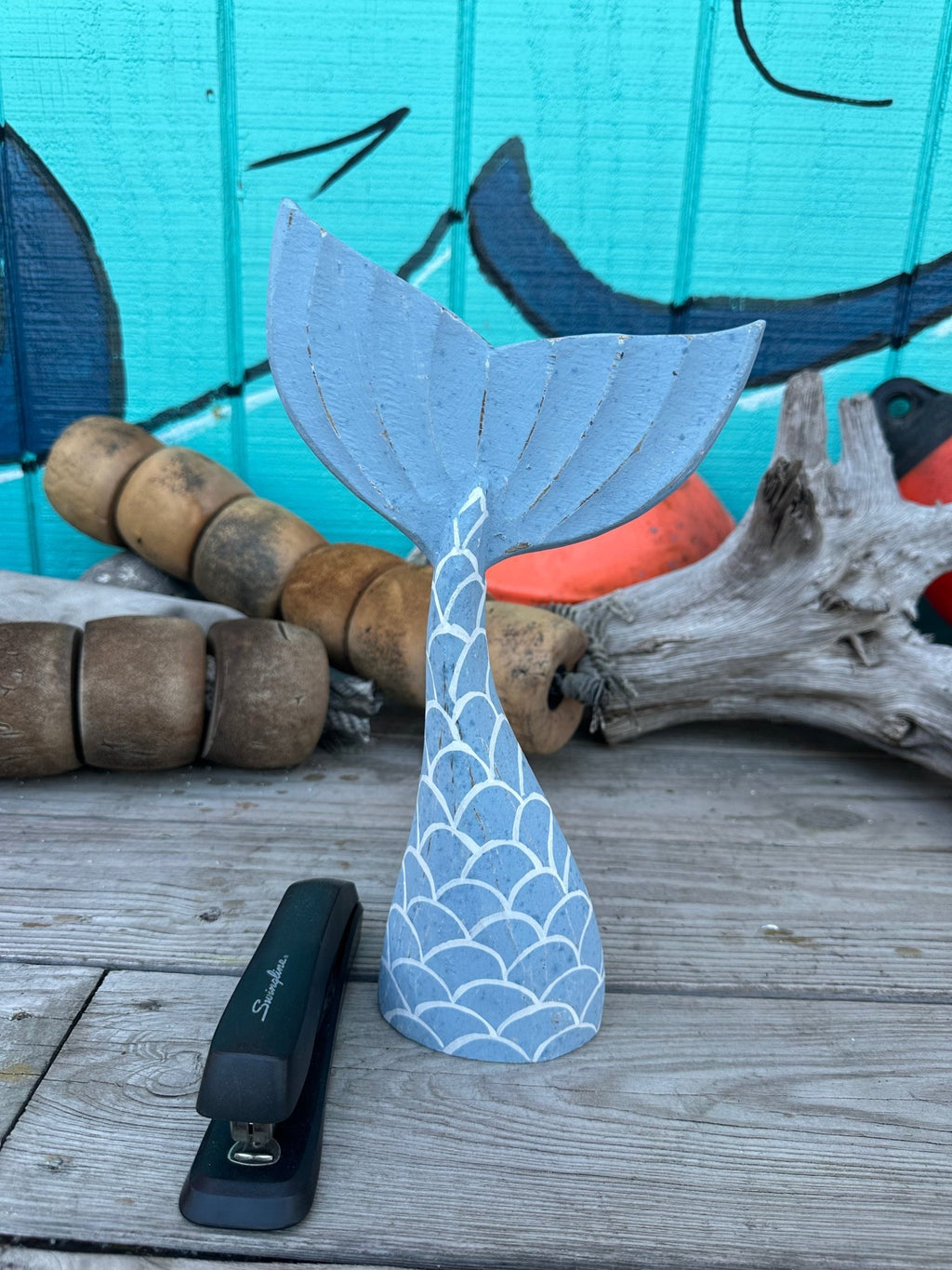 Wooden Mermaid Whale Tails - Che Cose Belle