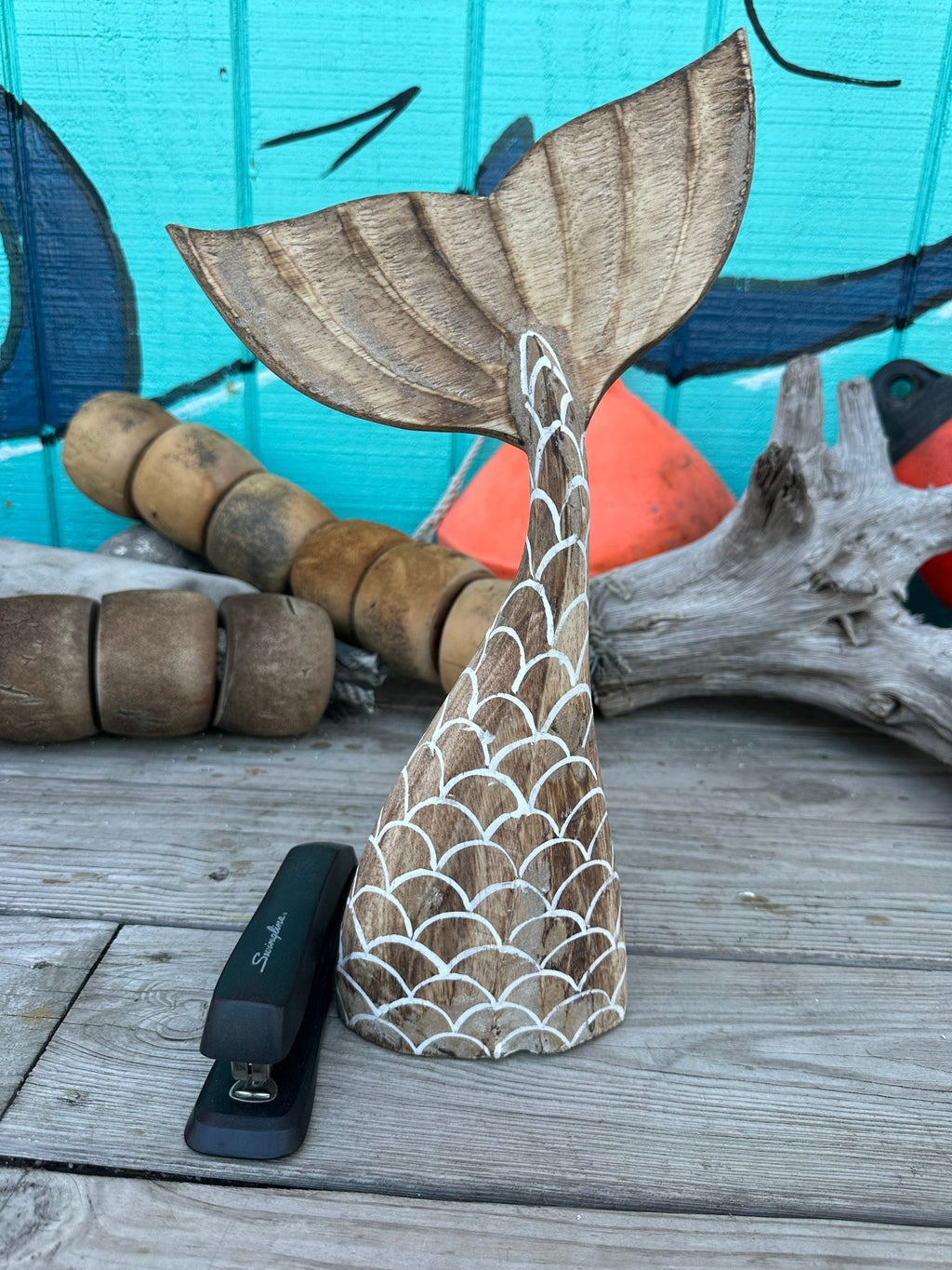 Wooden Mermaid Whale Tails - Che Cose Belle
