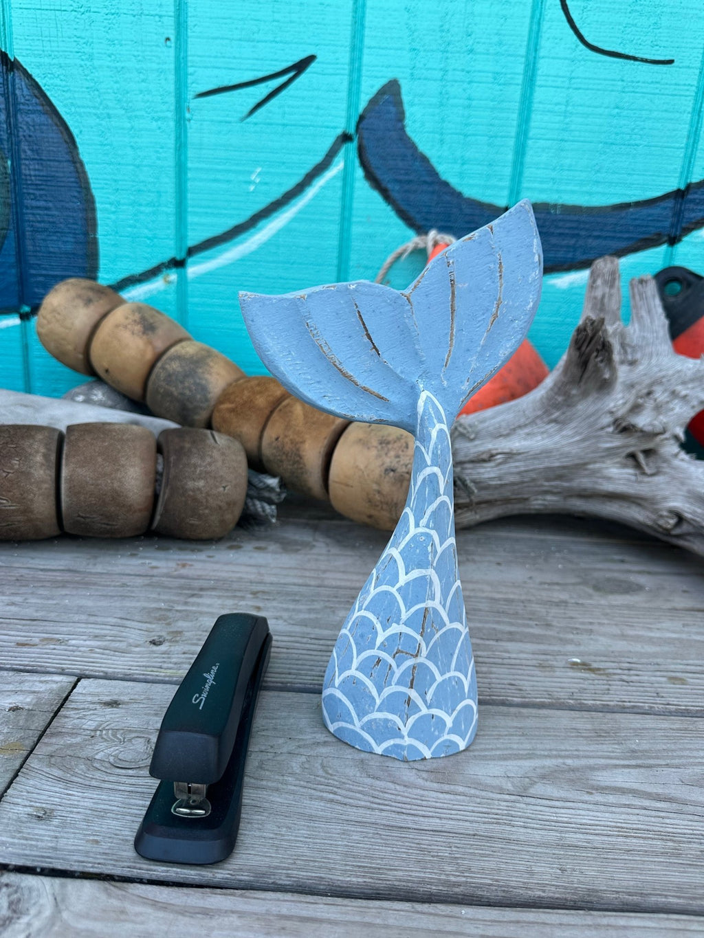 Wooden Mermaid Whale Tails - Che Cose Belle