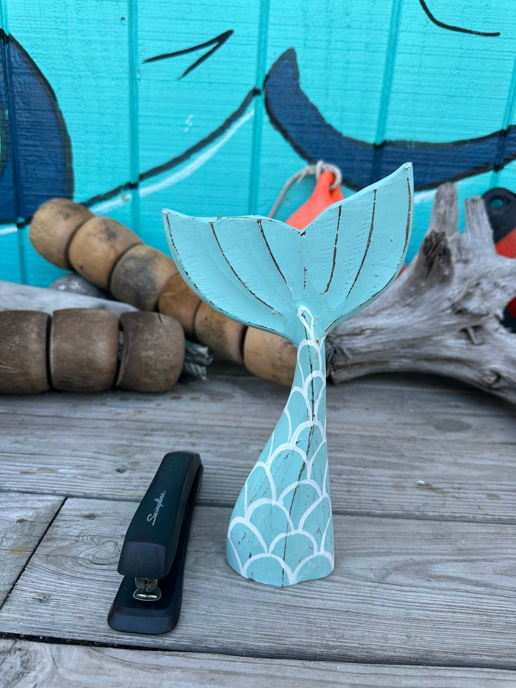 Wooden Mermaid Whale Tails - Che Cose Belle