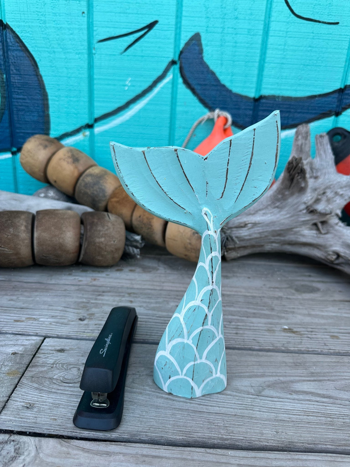 Wooden Mermaid Whale Tails - Che Cose Belle