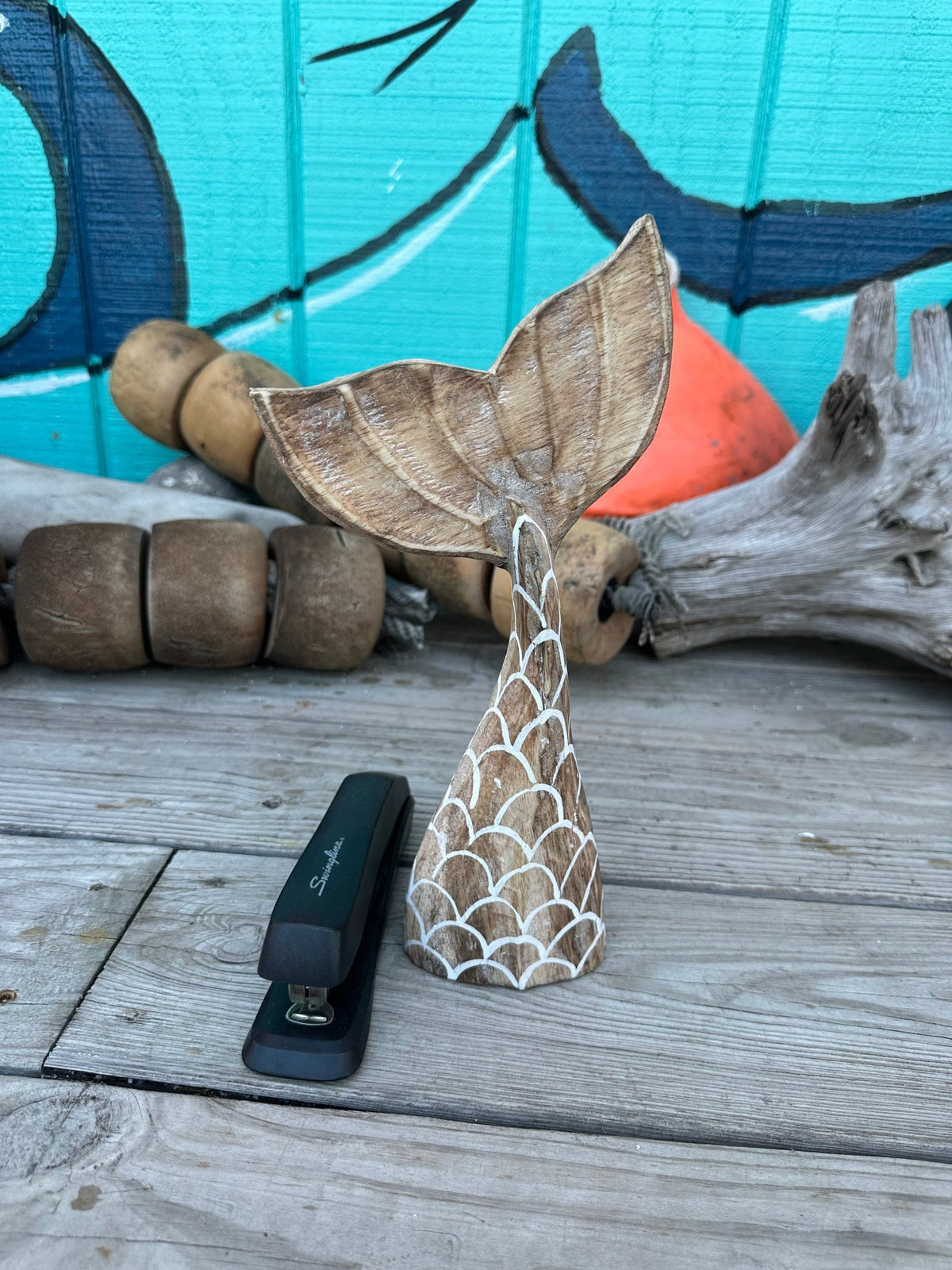 Wooden Mermaid Whale Tails - Che Cose Belle
