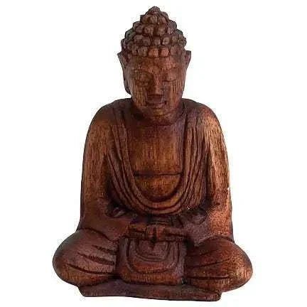 Wooden Seated Buddha - Che Cose Belle