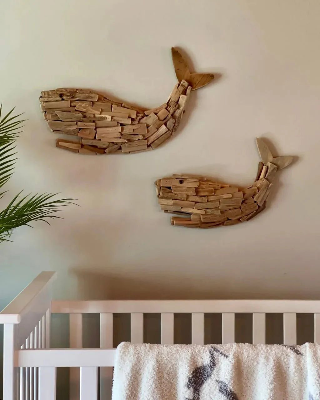 Wooden Whale Wall Art - Che Cose Belle