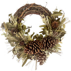 Woodland Pinecone Half Wreath - Che Cose Belle