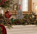 Woodland Santa Ornament (Aluminum) - Che Cose Belle