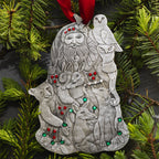 Woodland Santa Ornament (Aluminum) - Che Cose Belle
