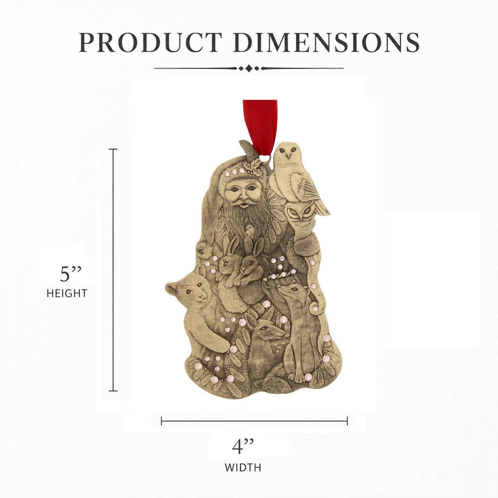 Woodland Santa Ornament (Bronze) - Che Cose Belle