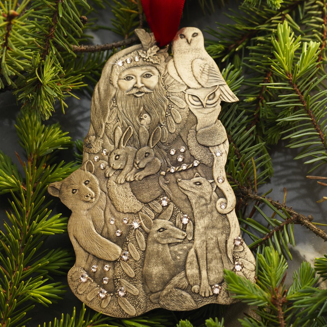 Woodland Santa Ornament (Bronze) - Che Cose Belle