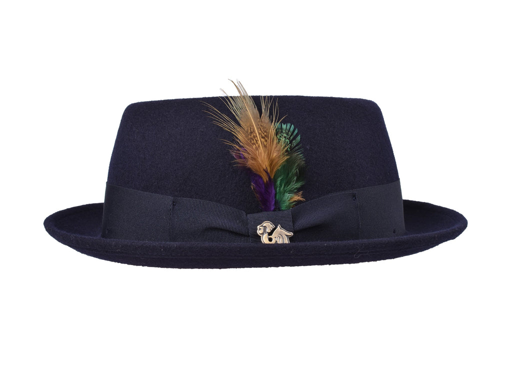 Wool Felt Classic Hat Pork Pie Stingy - Che Cose Belle