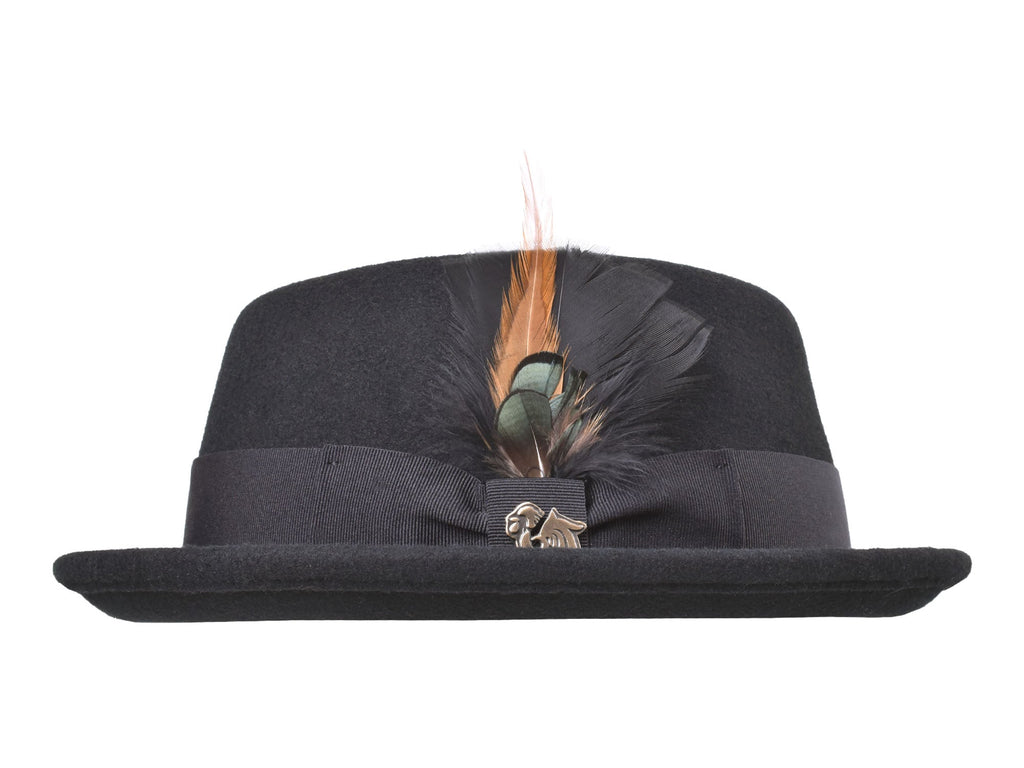 Wool Felt Classic Hat Pork Pie Stingy - Che Cose Belle