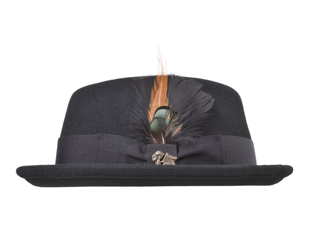 Wool Felt Classic Hat Pork Pie Stingy - Che Cose Belle