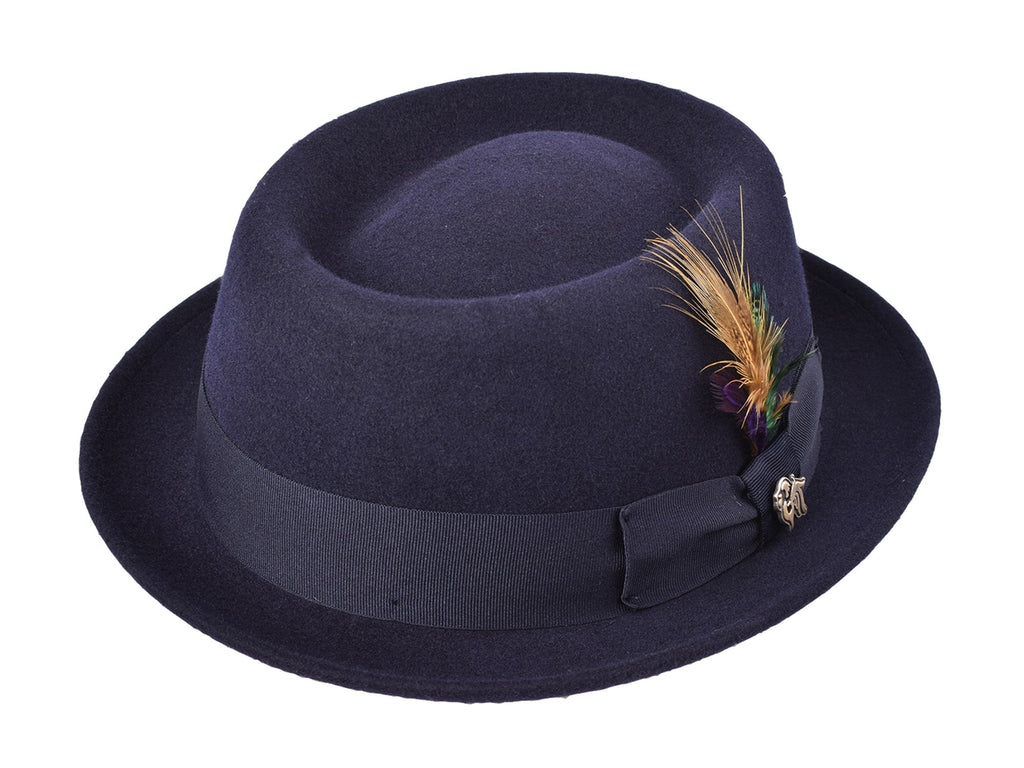 Wool Felt Classic Hat Pork Pie Stingy - Che Cose Belle