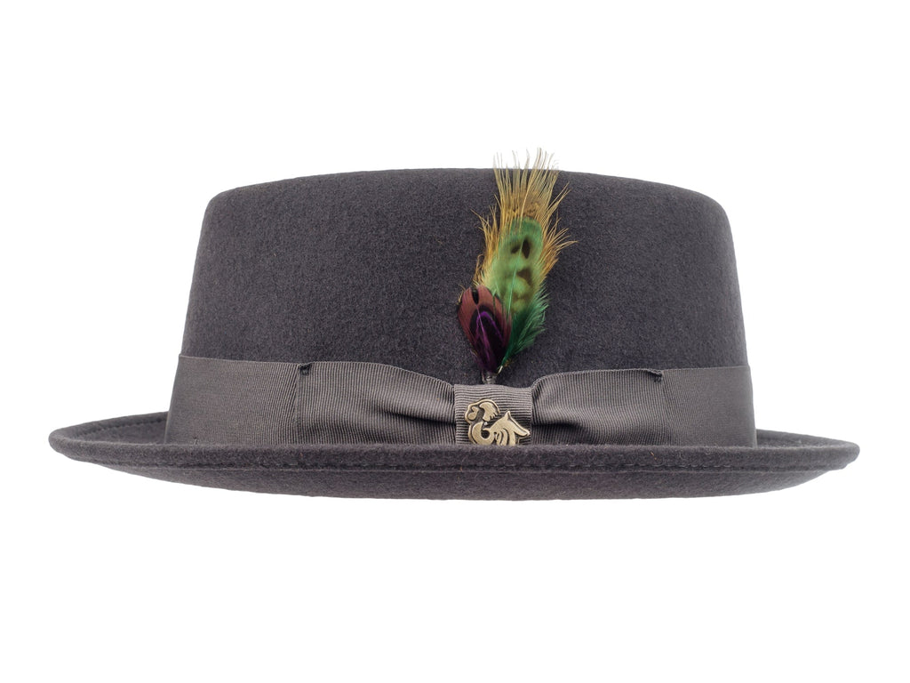 Wool Felt Classic Hat Pork Pie Stingy - Che Cose Belle