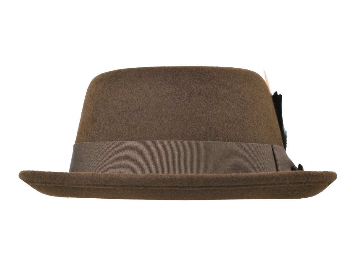 Wool Felt Classic Hat Pork Pie Stingy - Che Cose Belle