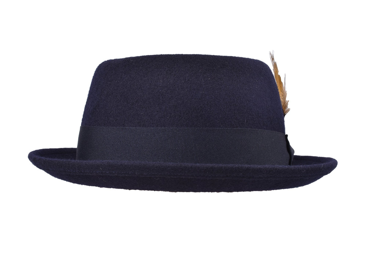 Wool Felt Classic Hat Pork Pie Stingy - Che Cose Belle