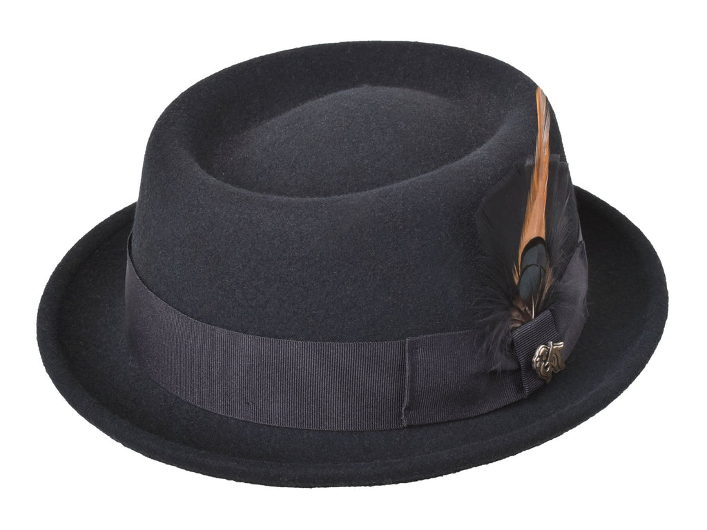 Wool Felt Classic Hat Pork Pie Stingy - Che Cose Belle