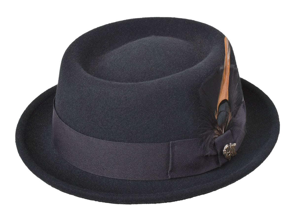 Wool Felt Classic Hat Pork Pie Stingy - Che Cose Belle