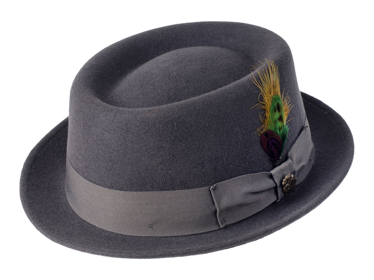 Wool Felt Classic Hat Pork Pie Stingy - Che Cose Belle
