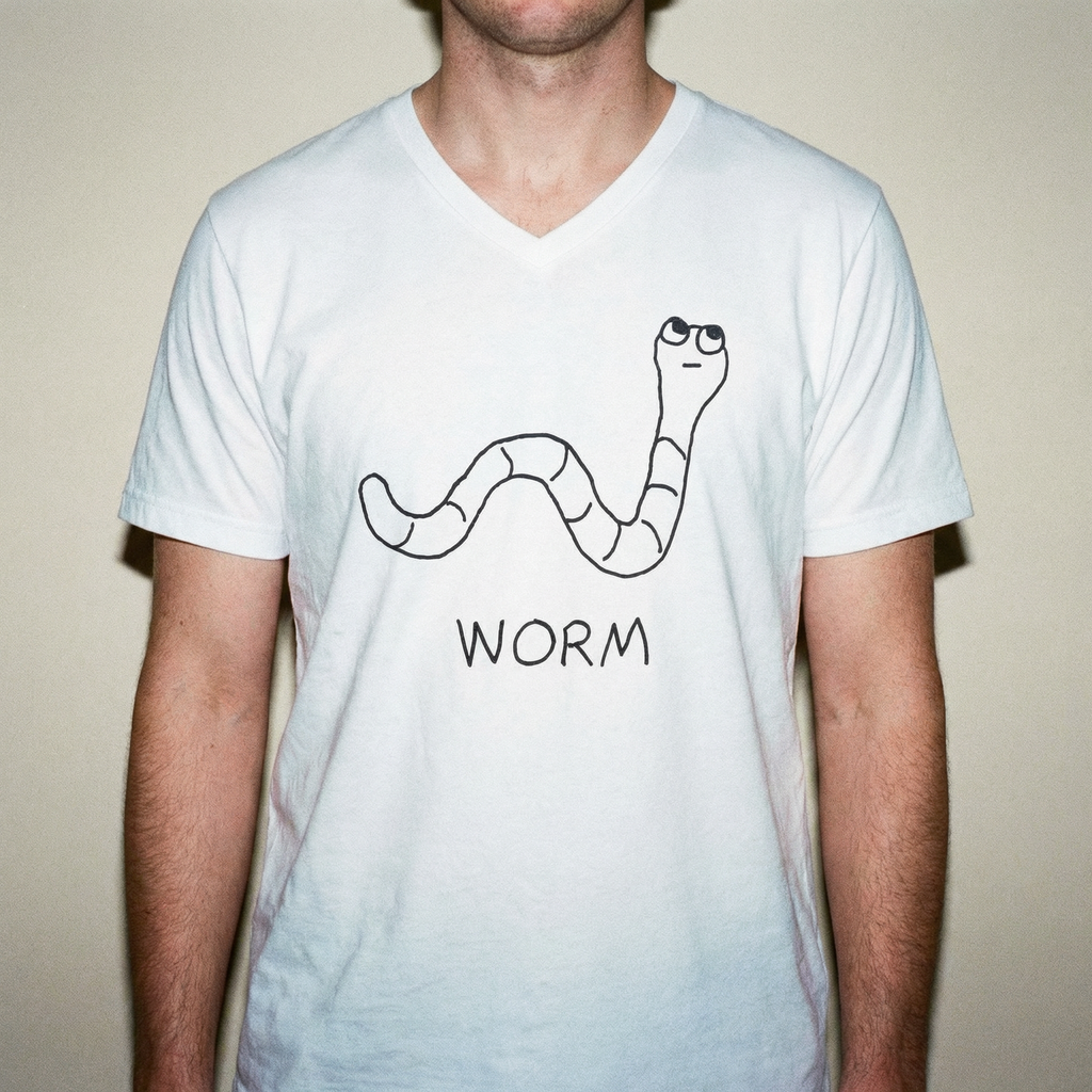 Worm - V-neck Tee