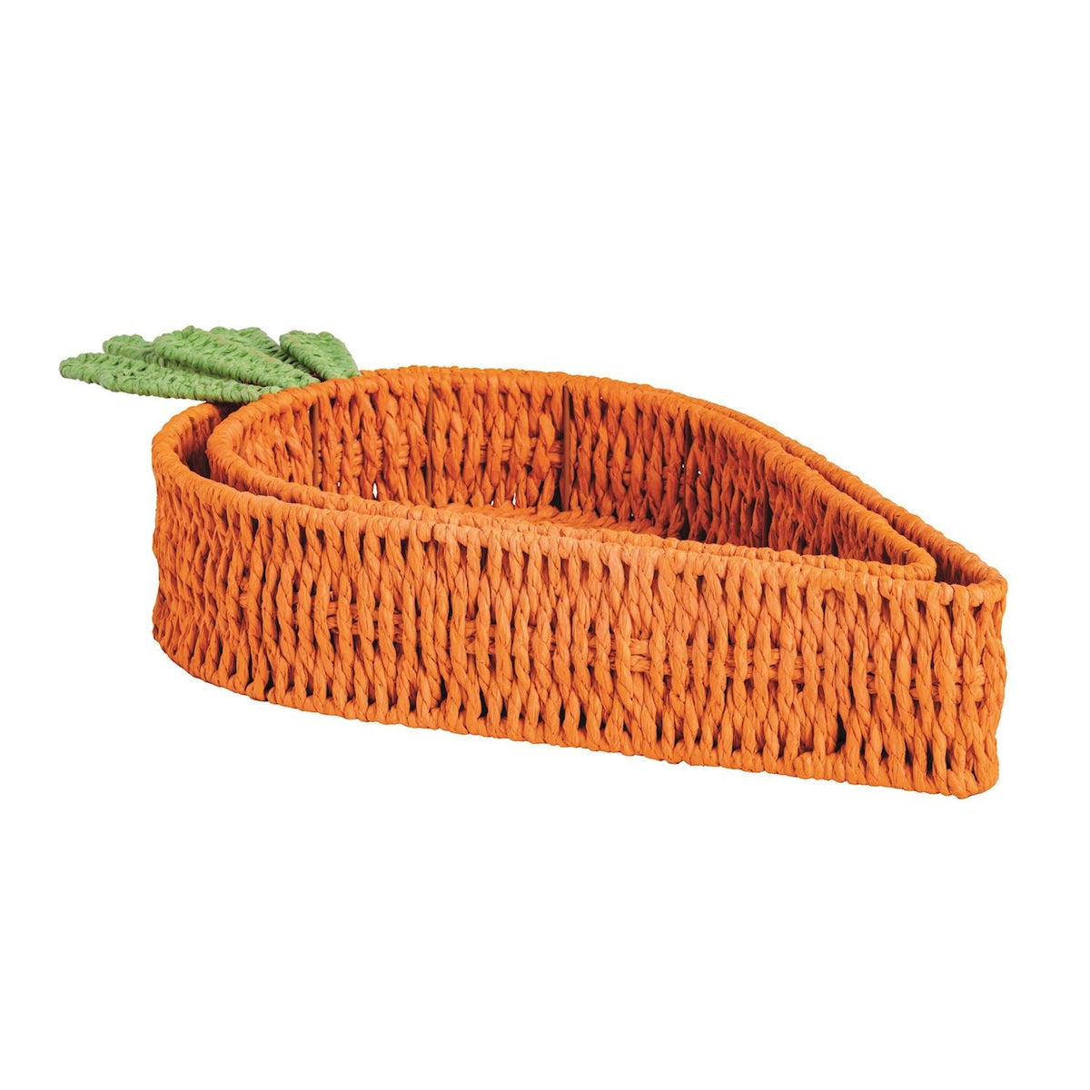 Woven Carrot Paper Rope Nested Basket Tray (Set of 2) - Che Cose Belle