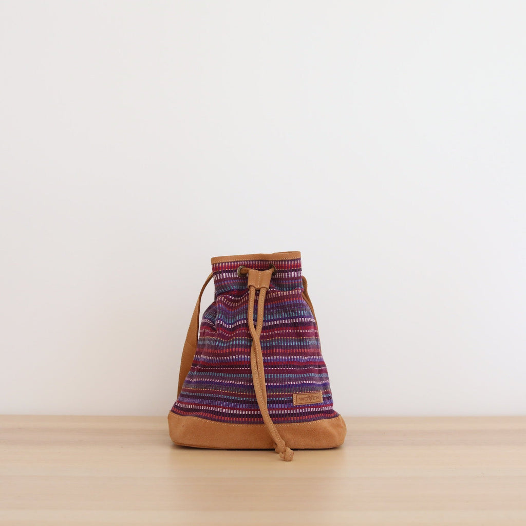 WOVEN Drawstring Bucket Bag - Che Cose Belle