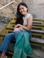 Woven Ocean Block Scarf - Che Cose Belle