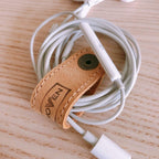 WOVEN suede leather cord organizer - set of 3 - Che Cose Belle