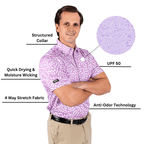 Wrong Fairway Men's Polo (Lavender) - Che Cose Belle