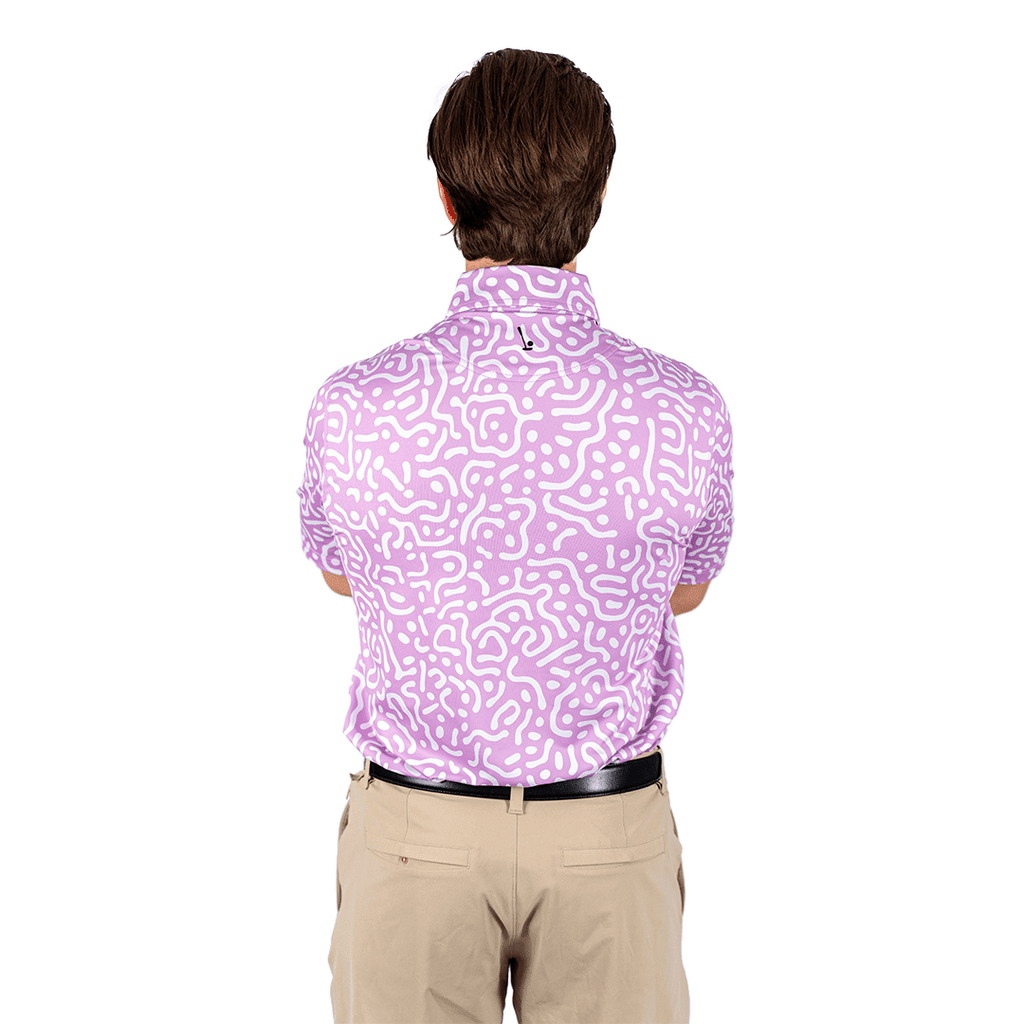 Wrong Fairway Men's Polo (Lavender) - Che Cose Belle