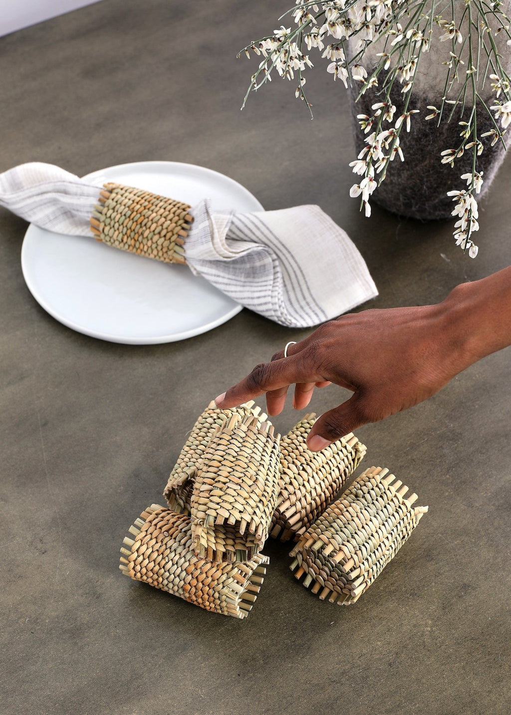 Xhosa Napkin Holders - Set of 4 - Che Cose Belle