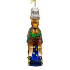 Bellissimo Glass Rocking Deer Ornament