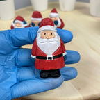YEEYAYA 4 PCs Santa Sets Wood sculpture Hand Carved Wood Wooden Santa Claus Figurine Christmas gift Wood Statue home Decor - Che Cose Belle