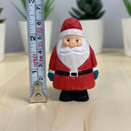 YEEYAYA 4 PCs Santa Sets Wood sculpture Hand Carved Wood Wooden Santa Claus Figurine Christmas gift Wood Statue home Decor - Che Cose Belle